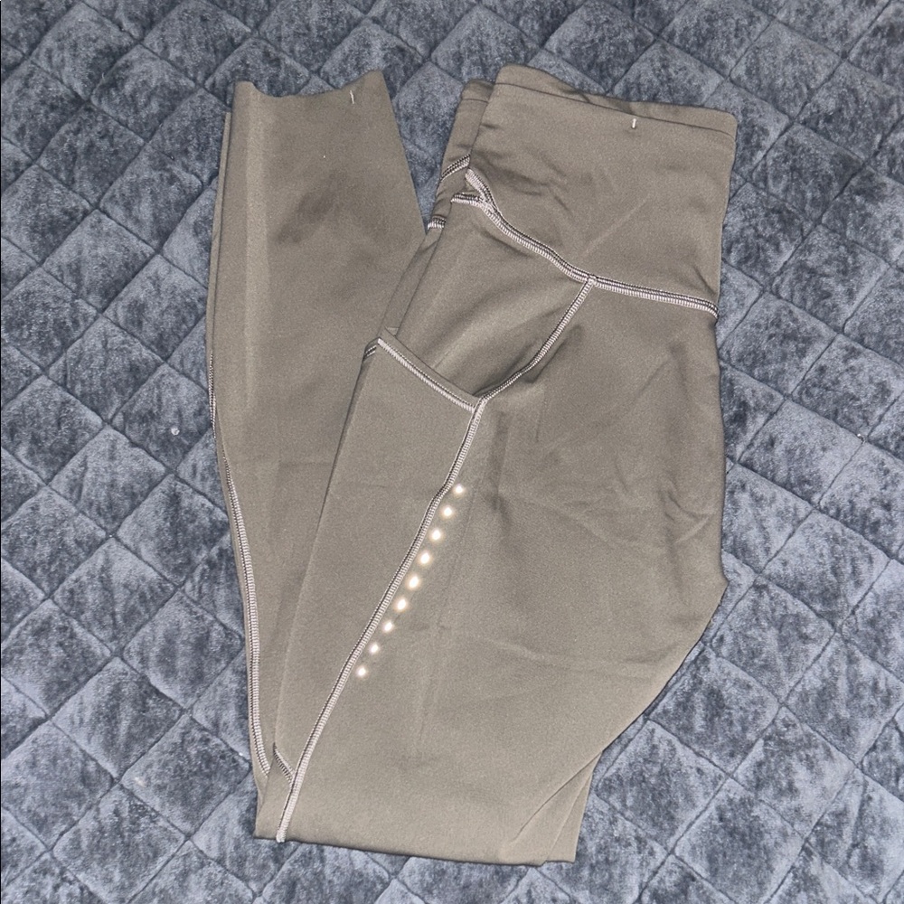 Grayish/olive greenish Lululemon leggings